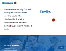 Tablet Screenshot of mortensondental.com